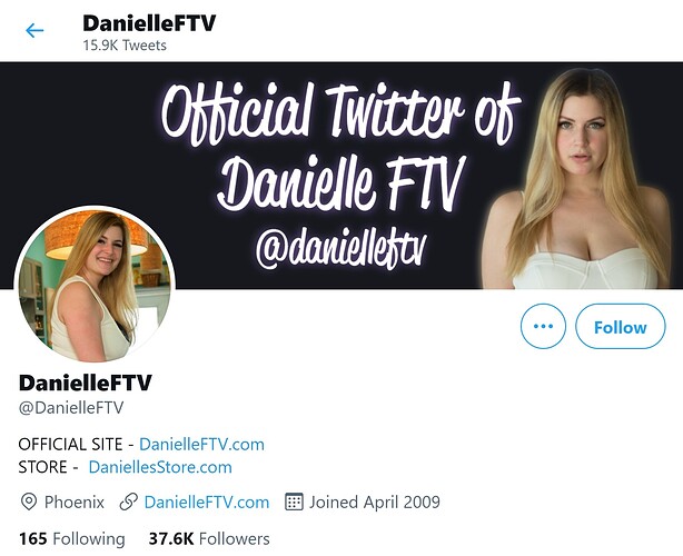 Danielle FTV Twitter