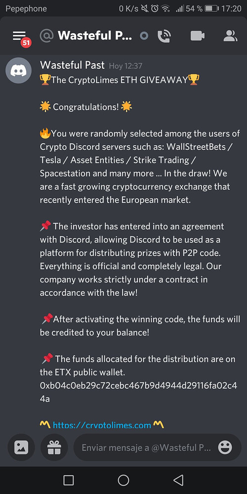 fake discord chat man exposed crypto