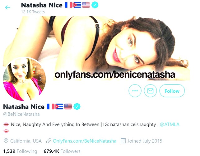 Natasha Nice Twitter