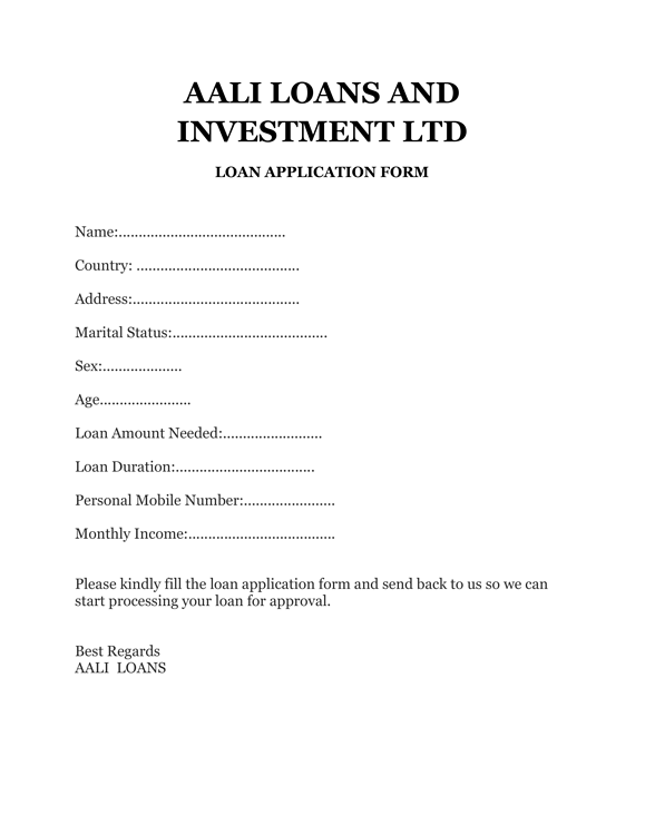 AALI LOANS AND INVESTMENT LTD-1