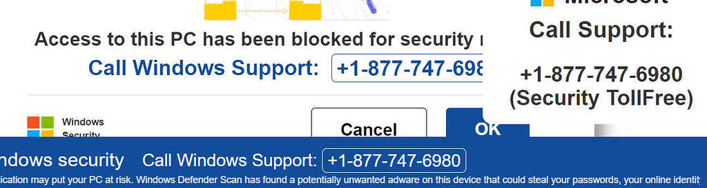 Tech Support Number 877-747-6980 - Tech Support Scam - Scammer Info