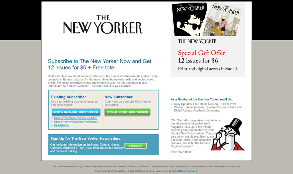 The New Yorker Subscription