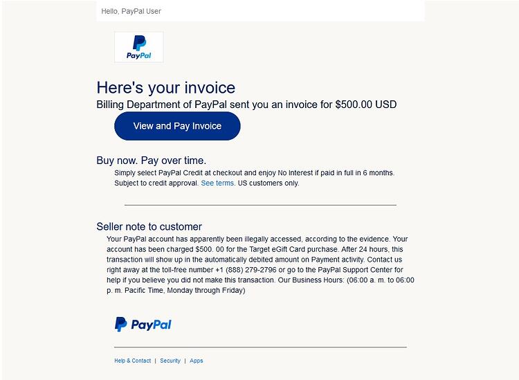 PAYPAL SCAM 09 08 2022