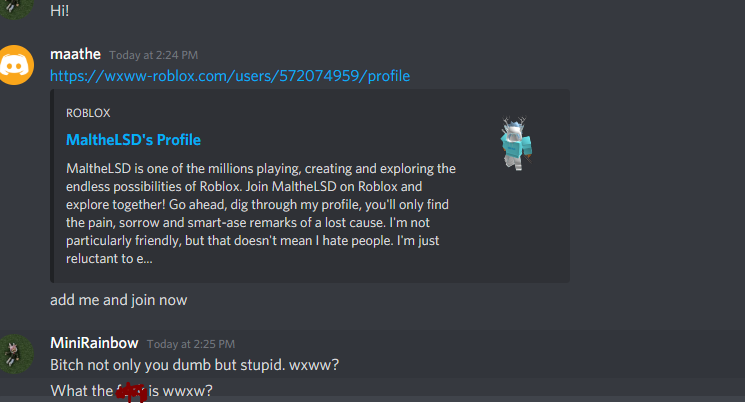 Add Me On Roblox Discord Scam Phishing Scammer Info - roblox phishing site