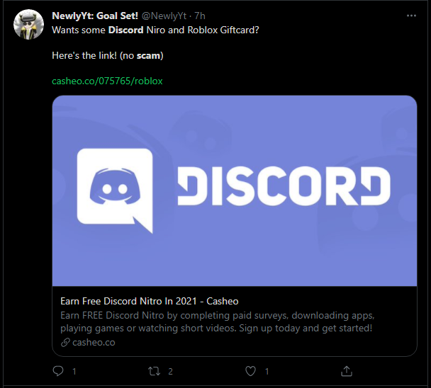 Earn Free ROBLOX Gift Cards SCAM (Includes Discord server to