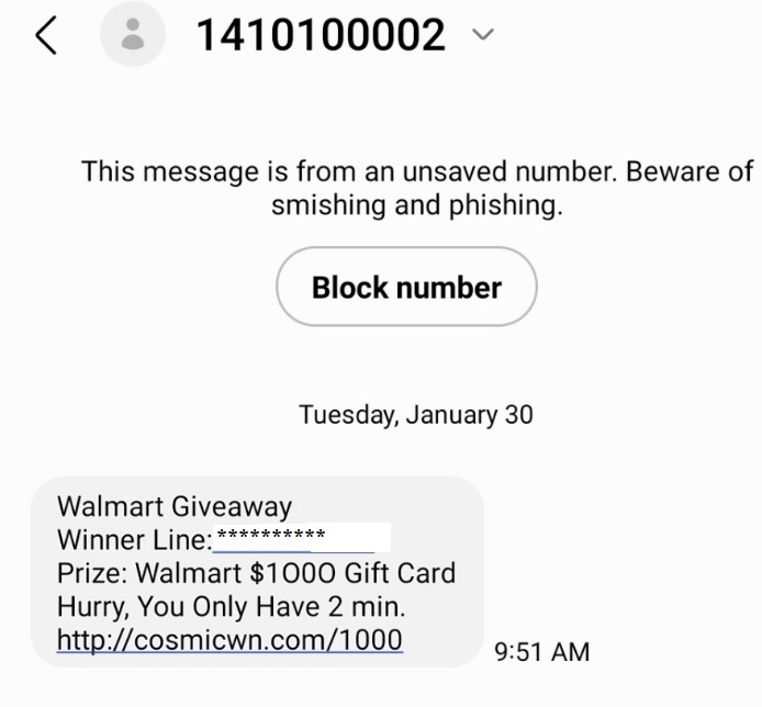 Walmart Giftcard $1000