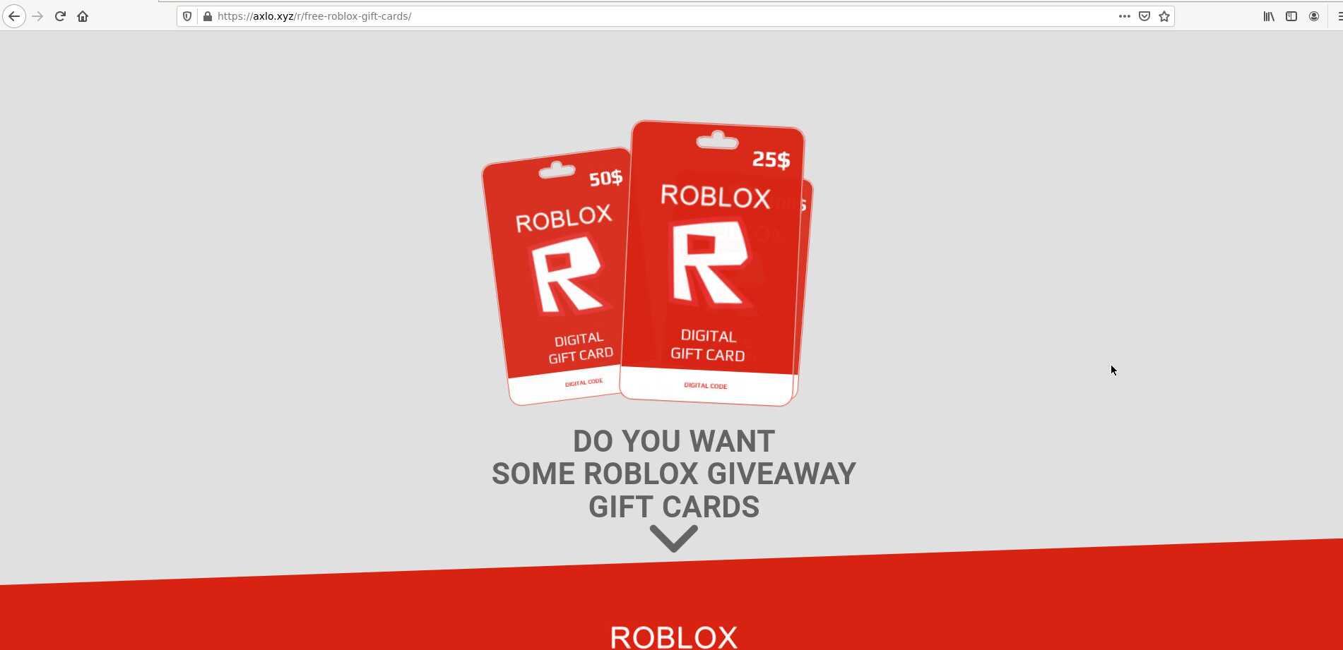 Free Robux SCAM - Phishing - Scammer Info