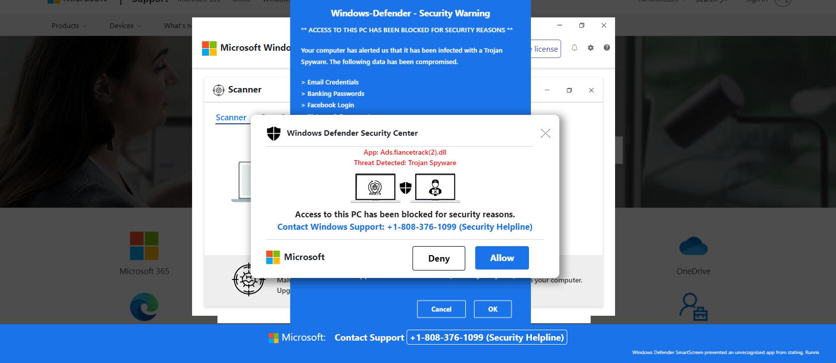 Microsoft Tech Scam Tech Support Scam